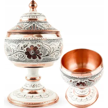 CUKŘENKA MĚDĚNÁ NÁDOBA MISKA NA SLADKOSTI TURECKÁ ORIENTÁLNÍ PREMIUM