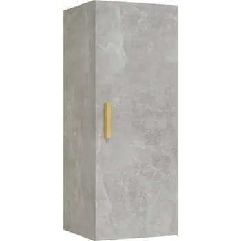 Koupelnový nábytek Nástěnná skříňka 34,5 x 34 x 90 cm šedá betonu dřevotříska