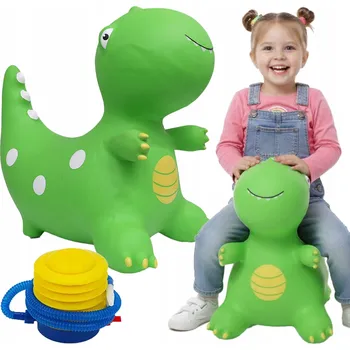 Hopsadlo Skákací hračka pro děti s pumpičkou, gumový skákací Dinosaurus, nosnost 45 kg, Dárek, 18 měsíců +