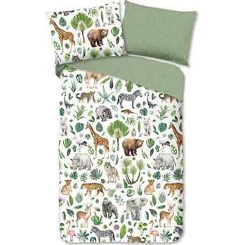 Povlečení Good Morning Samba 140 x 200, 70 x 90 cm zipový uzávěr