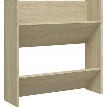 Nástěnná botník dub sonoma 60 x 18 x 60 cm se 2 policemi