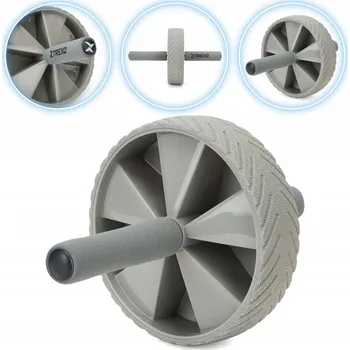 Kolečko na cvičení břišních svalů TREXO TXO-B4Z037-GY šedé 28.5 x 18.5 cm