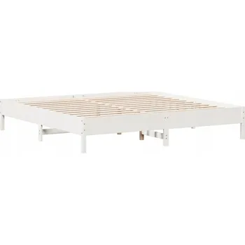 Postel Bílá borovicová postel 205,5x205,5 cm - bez matrace