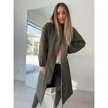 Dámská casual bunda Mishel Oversize Bunda Kimmi khaki Velikost: UNI