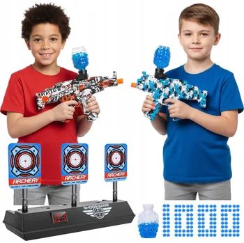 NEJLEPŠÍ DÁREK PRO 14 15 16 LETÉHO - 2X PISTOLE NA GELOVÉ KULIČKY + TERČ