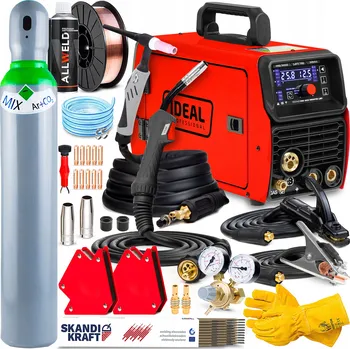 Svářečka Svářecí poloautomat IDEAL TECNO MIG 203 LED SYNERGIC MMA TIG 200A 230V