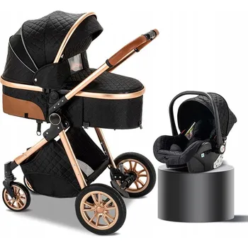 Kočárek DĚTSKÝ KOČÁREK 3V1 SPORTOVNÍ VERZE HLUBOKÁ KORBA CESTOVNÍ SKLÁDACÍ TEPLÝ PŘÍSLUŠENSTVÍ