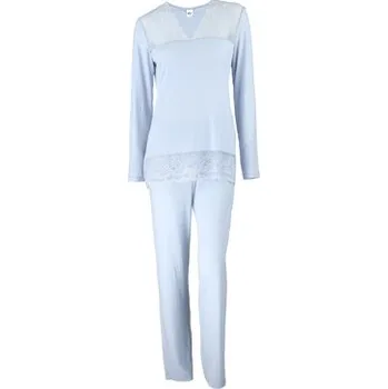 Dámské pyžamo Pleas Dámské pyžamo s dlouhým rukávem šedá M (183932-200-040)