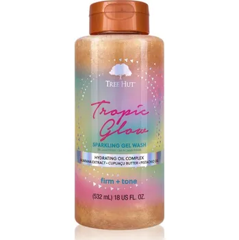 Sprchový gel Tree Hut Tropic Glow Foaming Gel Wash hydratační sprchový gel pro třpytivý lesk 532 ml