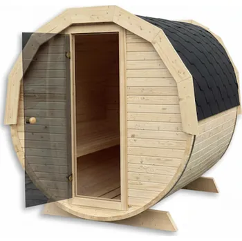 Sauna HAHNHOLZ Sudová sauna 200×200 cm (4-6 osob) SAUNA S DVEŘMI: Grafitová