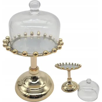 PODNOS ZLATÁ GLAMOUR SE ZRCADLEM A SKLENĚNÝM STÍNÍTKEM LUXUSNÍ 23 CM