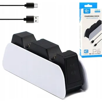 Herní konzole NABÍJECÍ STANICE PRO OVLADAČE PS5, DVOJITÁ PRO DVA OVLADAČE