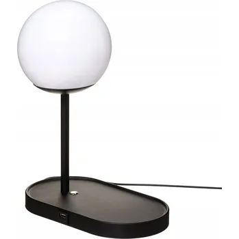Lampička MODERNÍ STOLNÍ LAMPA na USB černá 27x33 cm
