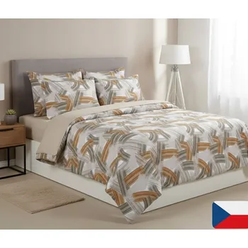 Povlečení Abstrakce tahu šedé 140 x 200, 70 x 90 cm