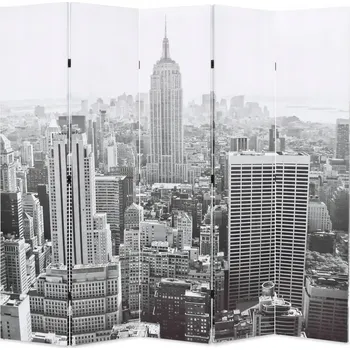 Paraván Paraván Empire State Building 200x170 cm, černo-bílý