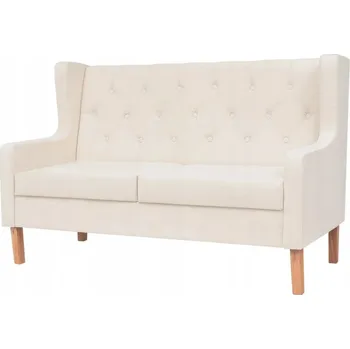 Pohovka Krémová pohovka pro dvě osoby, rozměry 140 x 68 x 90 cm