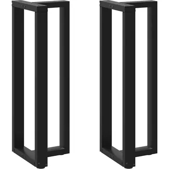 Jídelní stůl Černé nohy ke barovému stolu T 40 x 35 x (110-111) cm, ocel práškově lakovaná