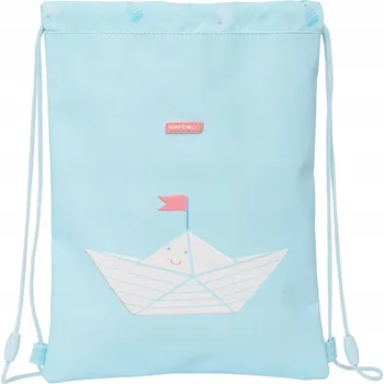 Školní sáček Vak na boty se šňůrkami Safta Ship Modrý (26 x 34 x 1 cm)