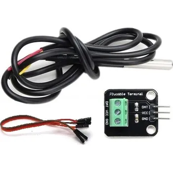 Vývojová deska Vodotěsný teploměr s adaptérem pro Arduino - Sonda DS18B20