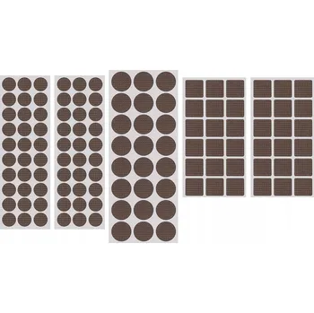 Podložka pod nábytek PĚNOVÉ PODLOŽKY EVA SADA POD NÁBYTEK samolepicí HNĚDÉ 120 ks