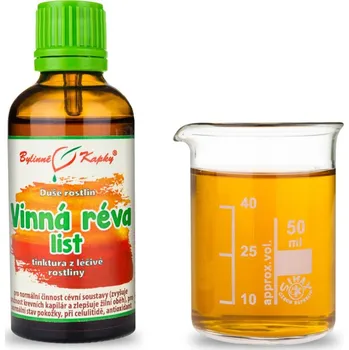 Doplněk stravy Bylinné kapky s.r.o. Vinná réva list tinktura 50 ml | Bylinné kapky