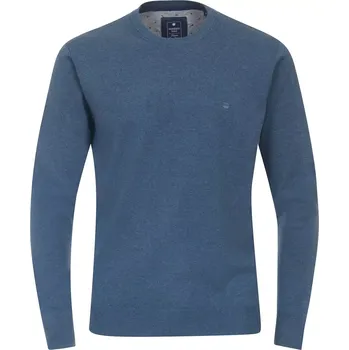Pánský svetr Pánský velký hladký svetr přes hlavu Redmond 500-121 modrý (5XL)
