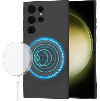 Pouzdro na mobilní telefon Techsuit - SoftFlex MagSafe - Samsung Galaxy S23 Ultra - černá