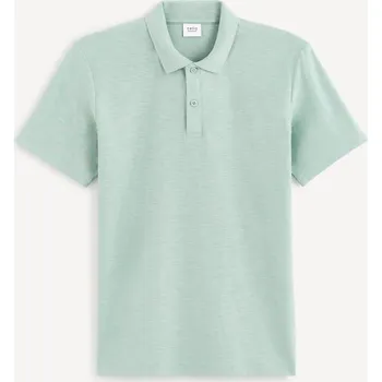 Pánské oblečení Celio Polo tričko Feflame - Pánské Celio kaki 2681045