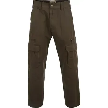 Pánské kalhoty Velké pánské bojové kalhoty s rovnými nohavicemi s kapsami Kam 118 khaki (48R)