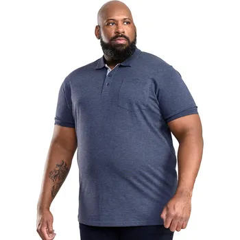 Velká pánská polokošile Duke D555 Grant denim tmavě modrá (8XL)