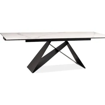 Jídelní stůl Jídelní rozkládací stůl Westin 160/240 cm keramika černý/bílý mramor