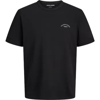 Velké pánské tričko s krátkým rukávem s potiskem Jack & Jones 12295976 černé (5XL)