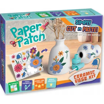 kreativní sada Kreativní sada pro děti decoupage Strigo DIY Paper Patch Keramická váza