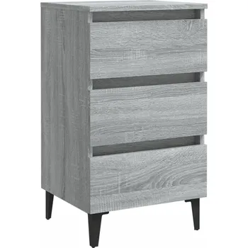 Noční stolek Noční stolek industriální šedý dub sonoma 40 x 35 x 69 cm