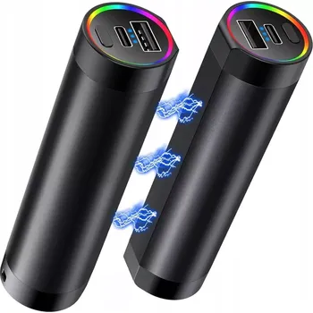 ohřívač rukou Powerbanka- 2x magnetický ohřívač rukou 4500mAh černý 230g