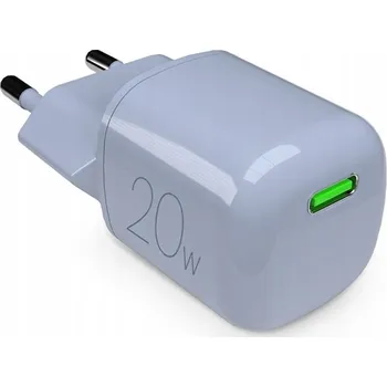 Univerzální síťová nabíječka Puro MiniPro GaN USB-C 20W PD Modrá