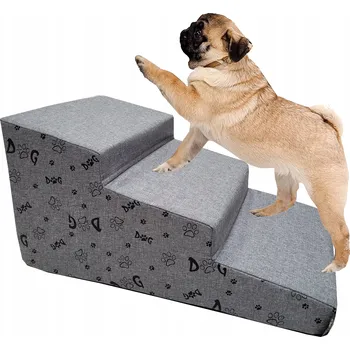 Schody a rampa pro psa SCHODY pro psa, Rampa / Schůdky se 3 stupni, 30 cm, plošina / Vstup