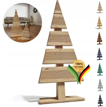 Vánoční dekorace Be4nature Vánoční ozdoba - modřínový stromeček, neošetřený, 59x27 cm