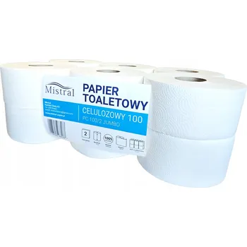 Toaletní papíry Suchý toaletní papír bez vůně Mistral 12 ks