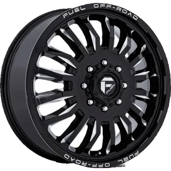 Alu kolo FUEL Alu kola Fuel 1PC D868 ARC DUALLY 8.25x20 8x165.1 ET-246 Gloss Black Milled 117