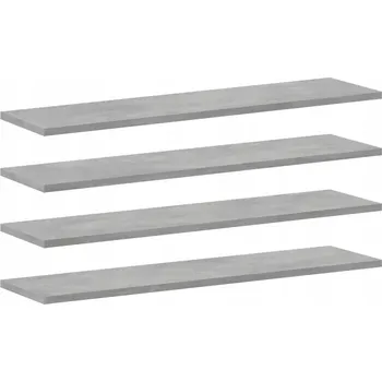 police Police na knihy 80x20x1,5 cm šedá betonu