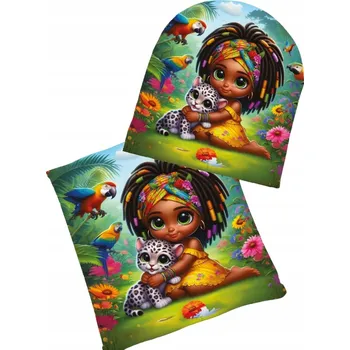 Čepice Dětská zimní podzimní sada Čepice Nákrčník pro dívku