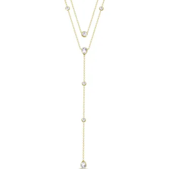 Řetízek Řetízek pozlacená chirurgická ocel se zirkony 2596