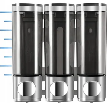 Dávkovač mýdla 3x DÁVKOVAČ DÁVKOVAČ TEKUTÉHO MÝDLA, DISPENZER SPRCHOVÉHO GELU, RUČNÍ