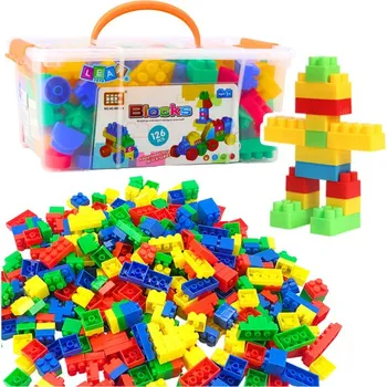 ostatní stavebnice Prostorové stavebnice v kufříku barevné 126 dílků.