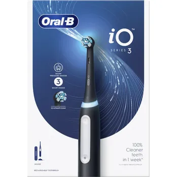 Elektrický zubní kartáček Oral-B elektrický zubní kartáček iO 3 Matte Black + cestovní pouzdro