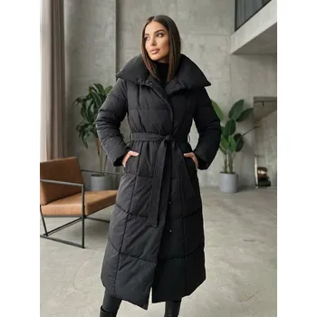 Dámská prošívaná hřejivá bunda v černé barvě, VELIKOST L