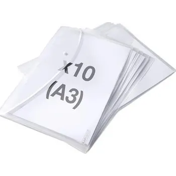 Spisové desky s drukem "Eco", transparentní, A3, PP, 10 ks/balení, RAPESCO 1817