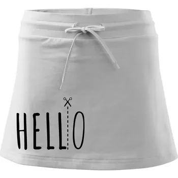 Dámská sukně Hello - Sportovní sukně - two in one - XS ( Bílá )