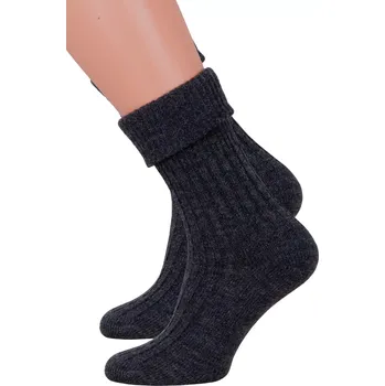 Dámská móda Dámské ponožky na spaní 067/018 Steven Barva/Velikost: grafit (šedá) / 35/37